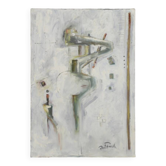 Abstract painting by Paolo Gentilla, 1970s