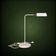 Modernist desk lamp in white metal and gold brass, Bauhaus spirit – 1960s