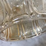 Vintage glass tulip hanging lamp