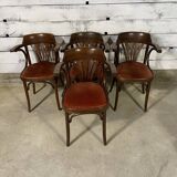 Set of 4 bistro armchairs