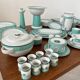 Vintage 72-piece tableware set Arzberg model Cult Focus postmodern bauhaus style