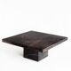 Vintage coffee table. Veined marble. France, 1970s
