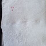 Set of 3  tea towels in white thread (70 x 85.5 cm)