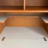 Teak and white Formica secretary, 1950