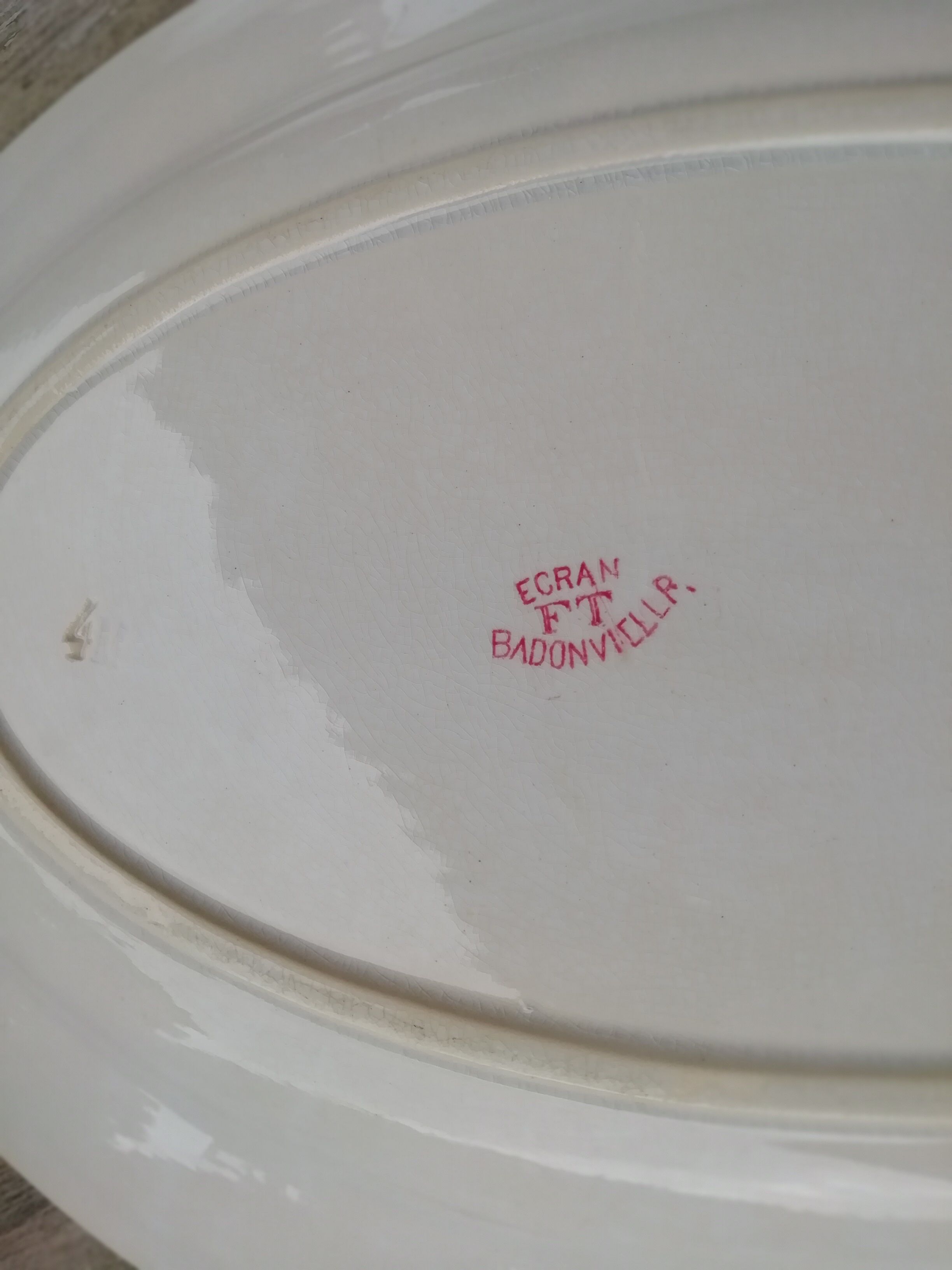 Lot of iron earth dish badonviller
