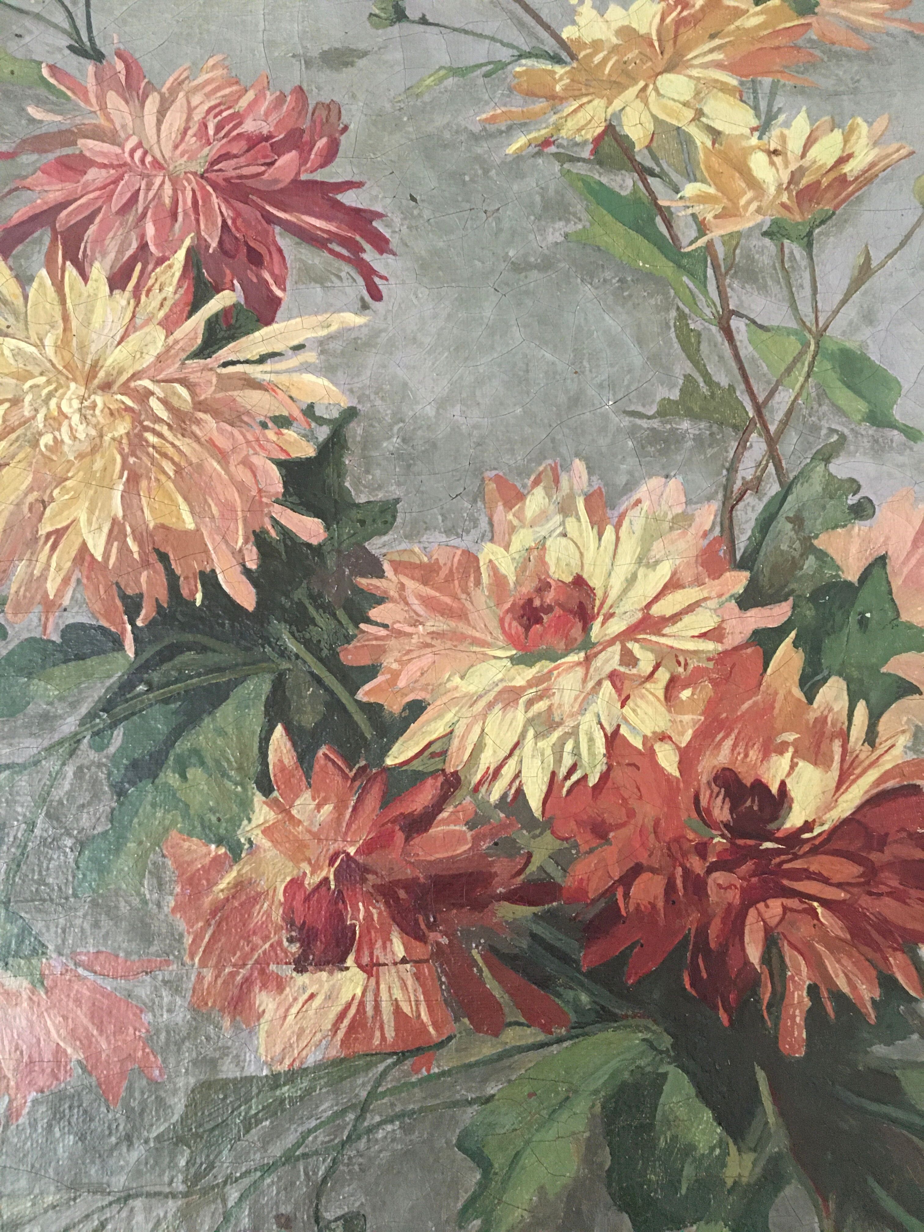 Oil on canvas signed, 1902