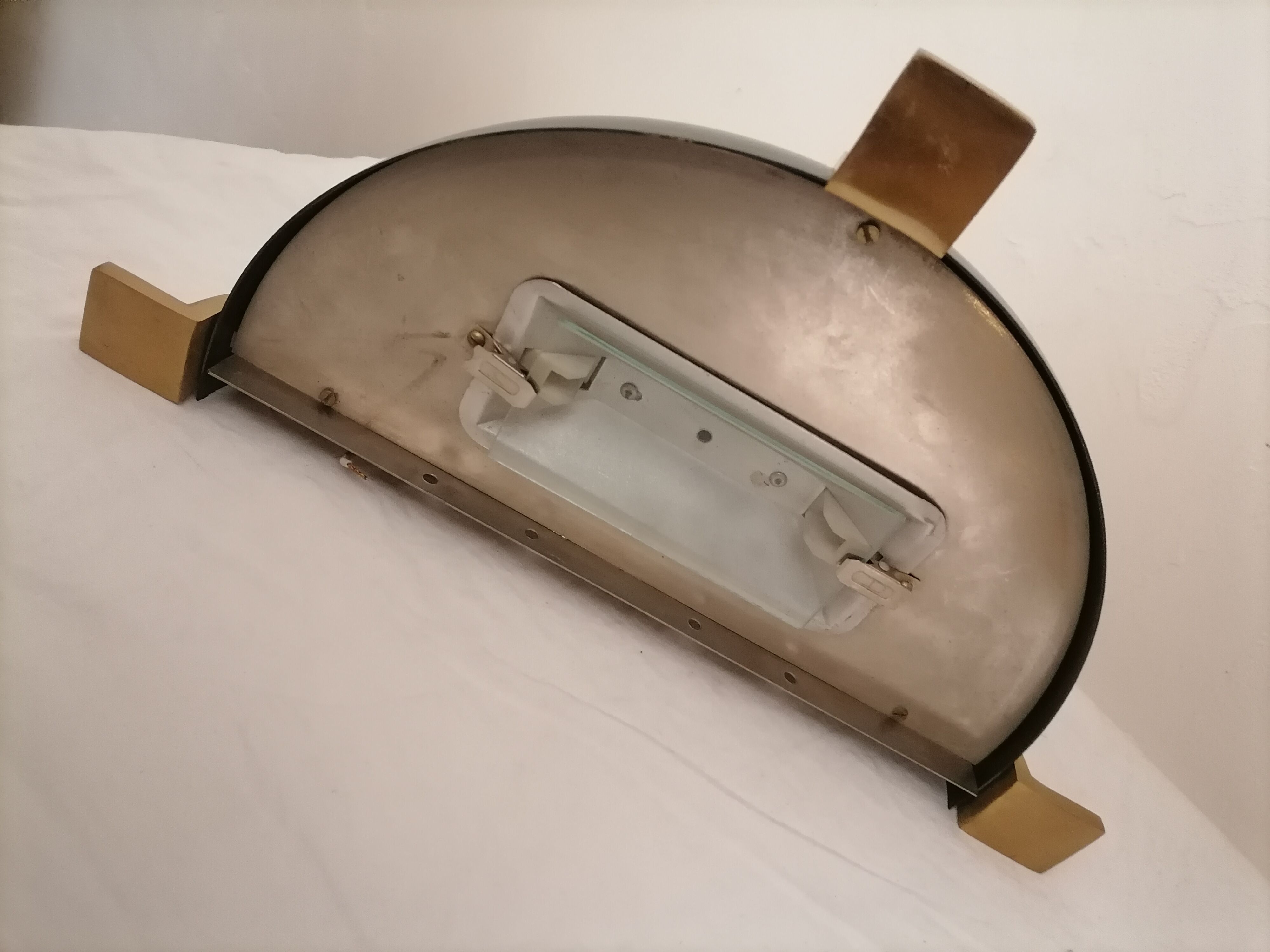 Suite of 3 art deco wall lamps