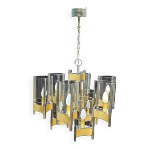 Lustre vintage en chrome