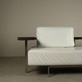 Rolf Benz Dono sofa by Christian Werner in white leather, 1990s
