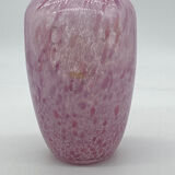 Glass paste vase, La Rochere, vintage, glassware, pink,