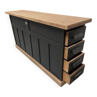 Ancien meuble de métier en chêne