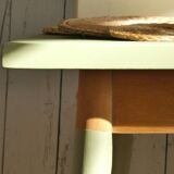 Vintage table with compass feet