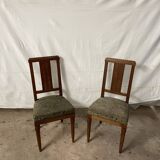 Duo of art deco chairs