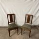 Duo of art deco chairs