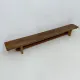 Vintage solid wooden school bench, 1970s