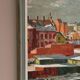 Swedish Oil on Panel“Landscape” by Bertil Lundqvist , Vintage & Framed