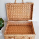 Rattan suitcase, wicker, vanity