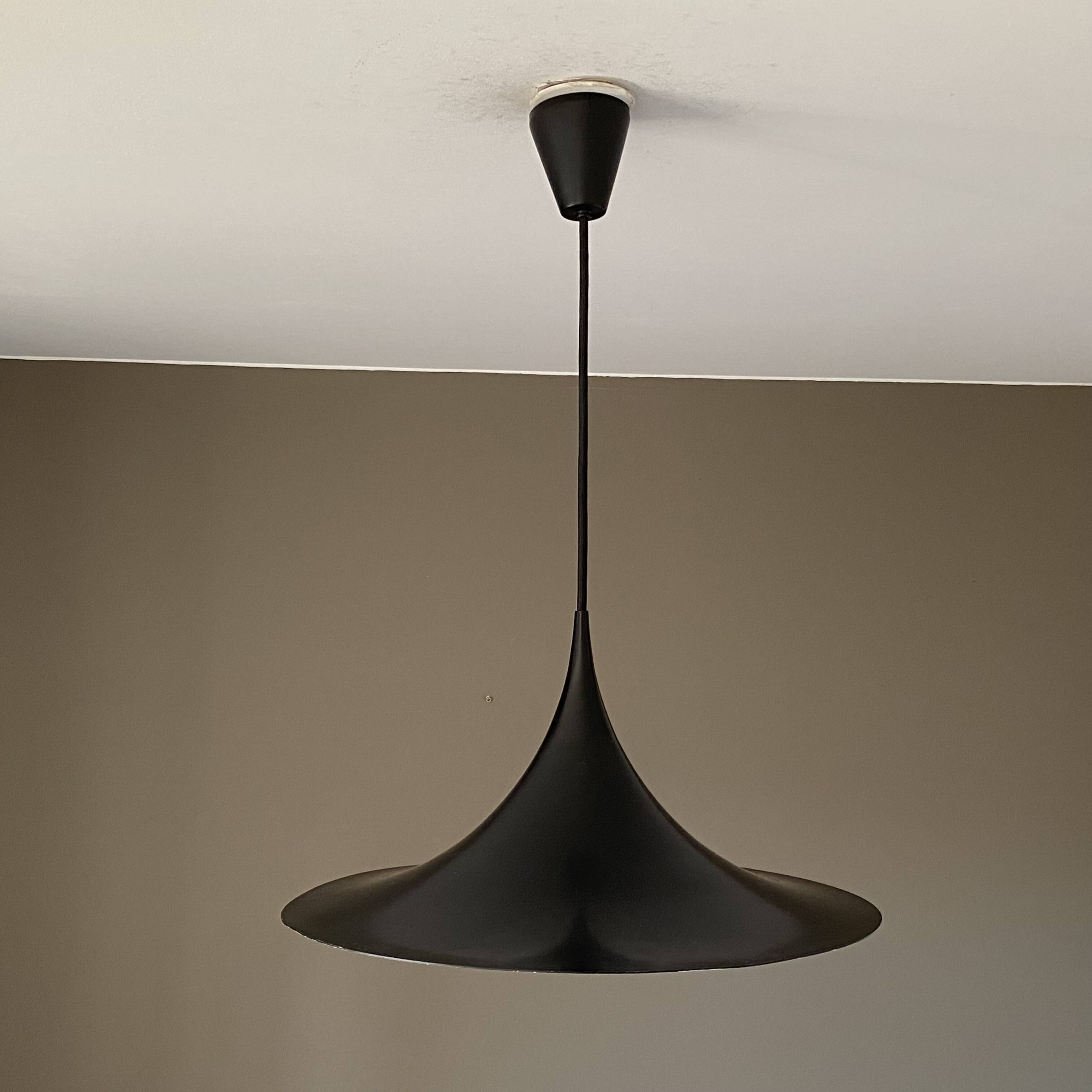 Semi pendant light by Claus Bonderup & Torsten Thorup. 1970.