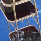 Vintage gold metal shelf