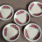 Series of 5 dessert plates