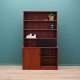 Bibliothèque en teck, design danois, années 70, production: Danemark