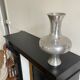 Large space age stainless steel vase, vintage seventies design 1970