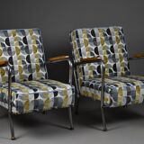 Paire de fauteuils Bauhaus, années 1950, Pologne