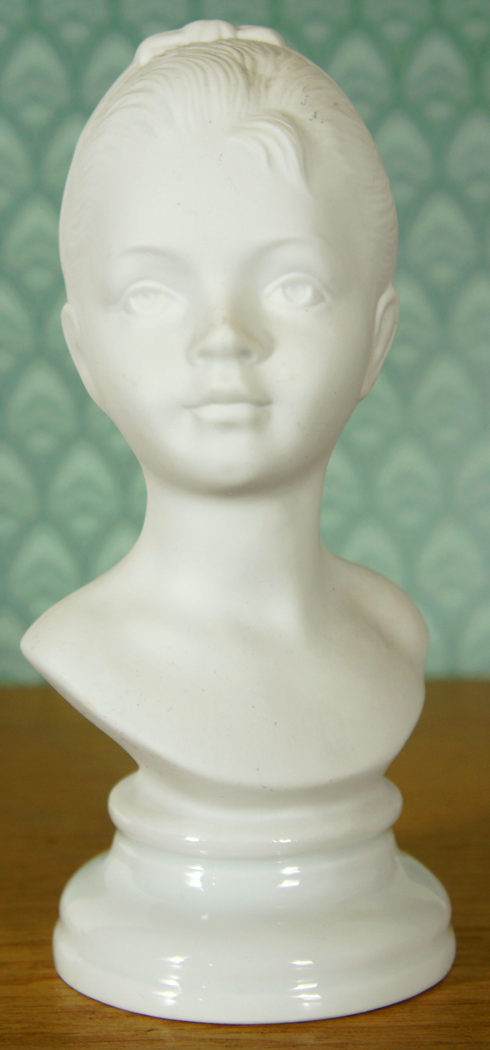 Porcelain biscuit bust