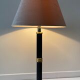 Lampe Le dauphin laiton et velours