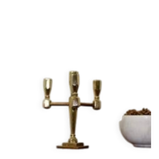 Vintage Candelabra with Four Arms in Swedish Brass from Gusum