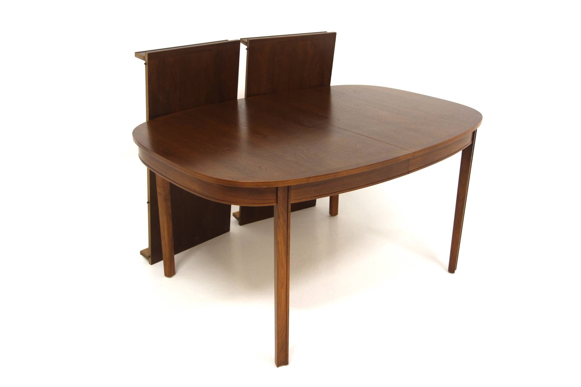 Scandinavian walnut dining table, Sweden, 1960s