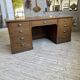 1950s oak office counter
