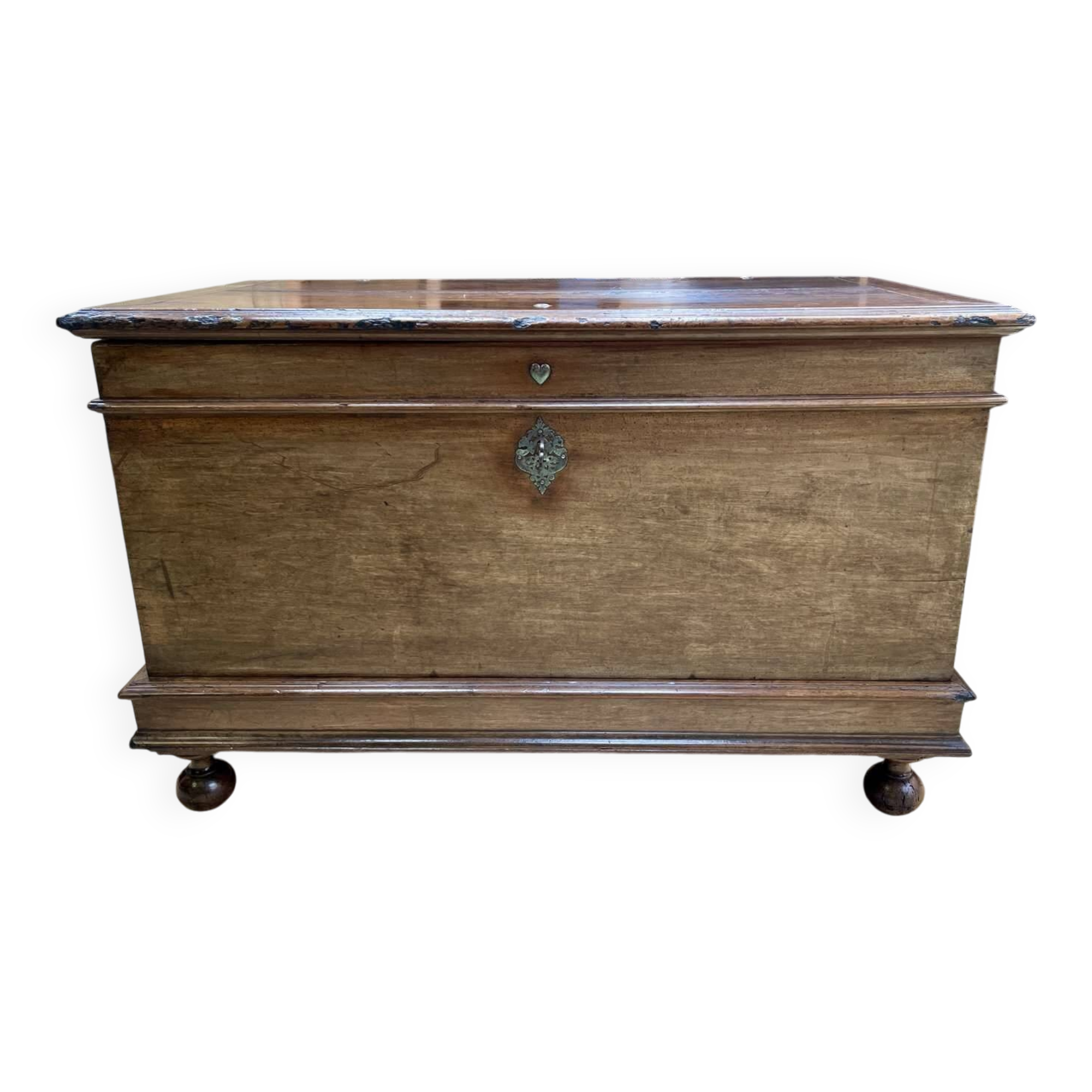 18th century walnut wedding chest