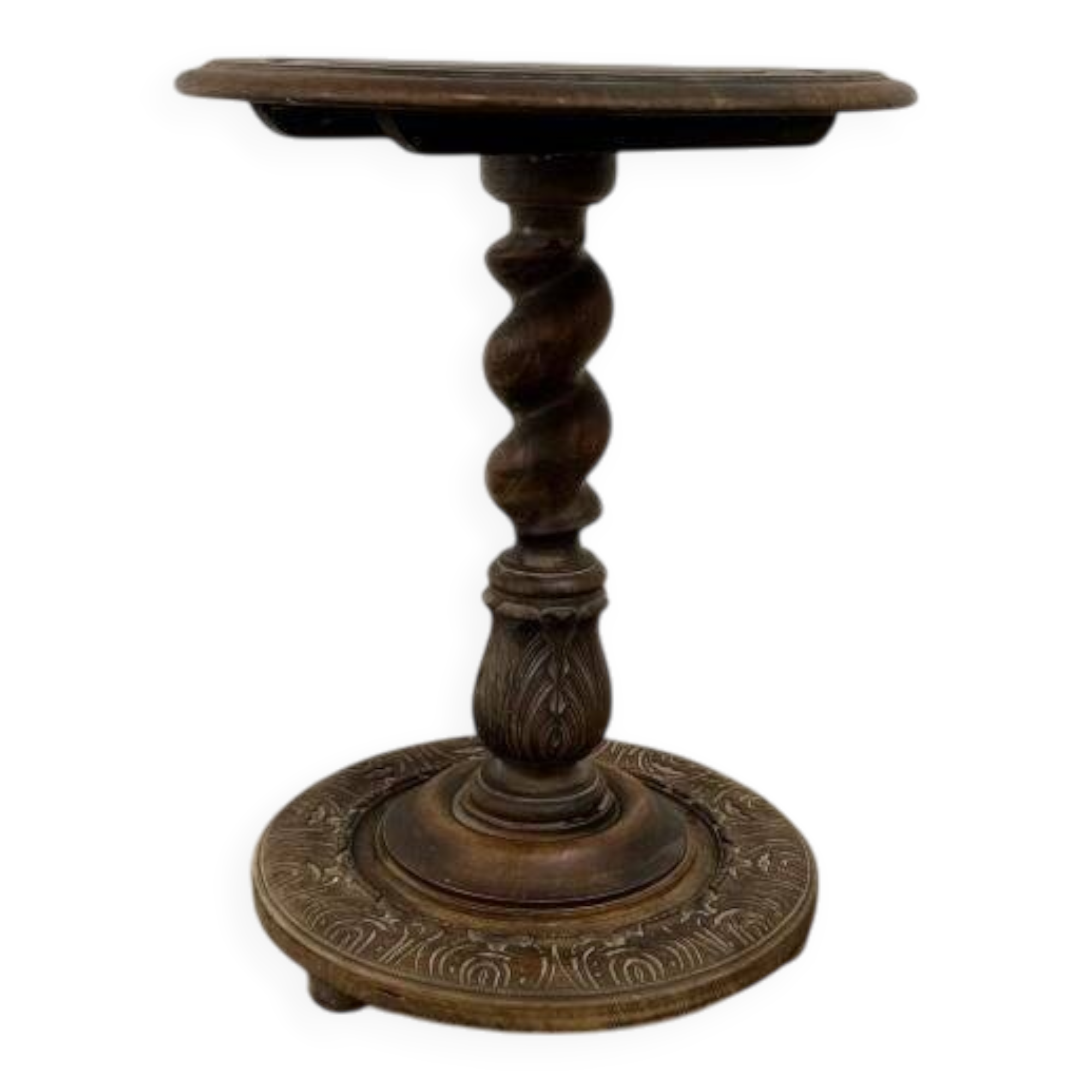 Vintage wooden side table / plant table / table base