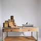 Antique wooden draper's counter