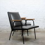 Pair of "Robert" armchairs by Pierre Guariche for Meurop 1960s