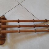 Wooden towel rack