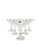 Vintage Czechoslovakian crystal champagne glasses set, 1970s, set of 6