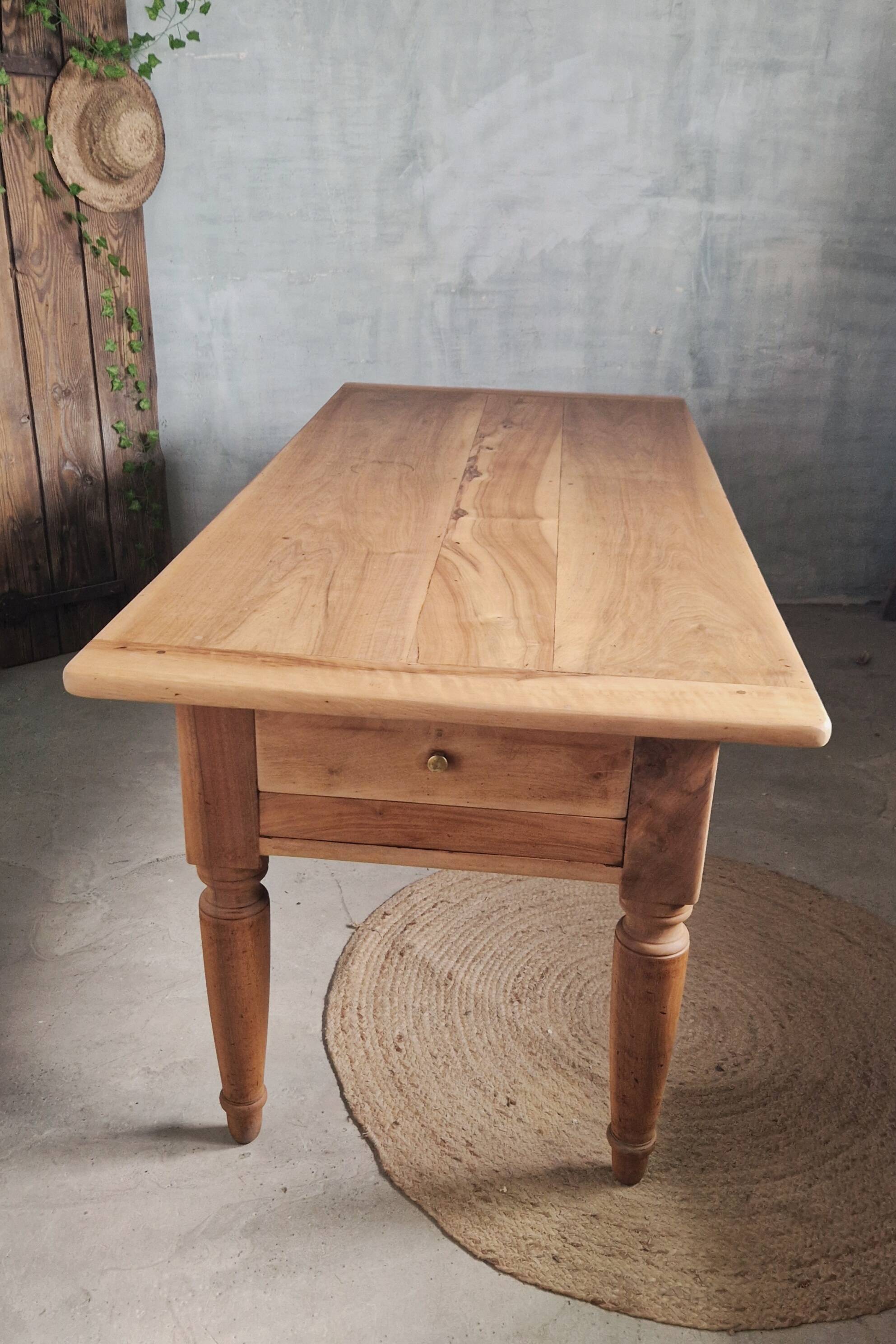 Old and beautiful solid walnut table.