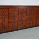 Large Dutch oak apothecary / filing cabinet or sideboard, 1930s