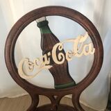 Chaise métal coca-cola