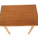 Scandinavian teak and oak side table, Sweden, 1960s