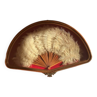 Antique Italian Real Fur Fan Frame