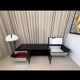 Modular enfilade Roche Bobois "Camora Nova" in brushed aluminium.