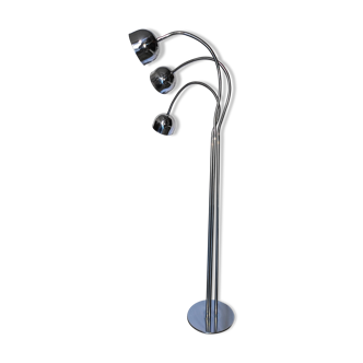 Hydra chrome floor lamp with 3 arms by Goffredo Reggiani, 70s