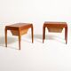 Pair of model 35 bedside tables by Severin Hansen for Haslev, 1960s