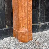 Louis XV style fireplace in red marble from verona