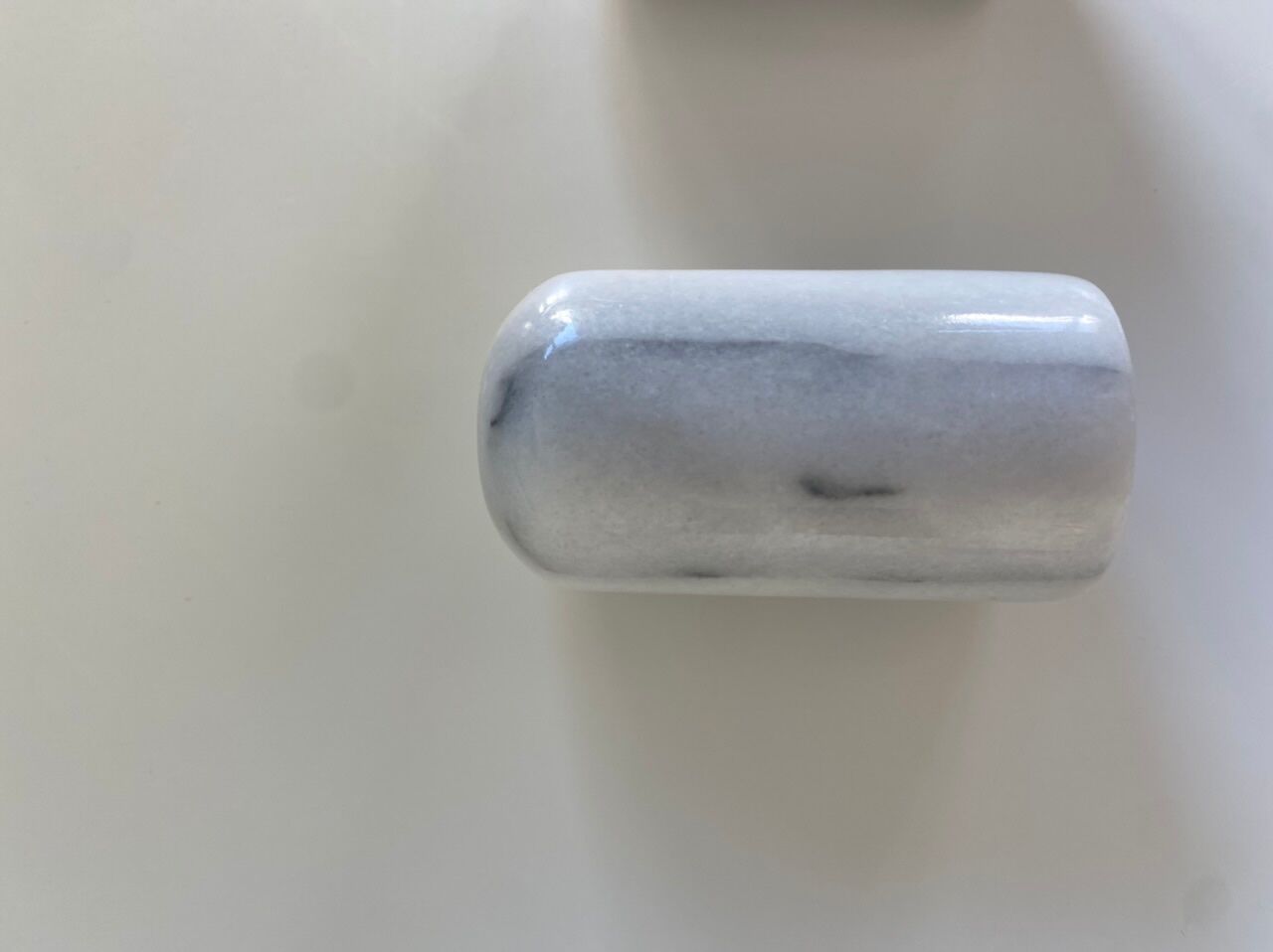 Salt and pepper shaker in Carrara marble, 70s