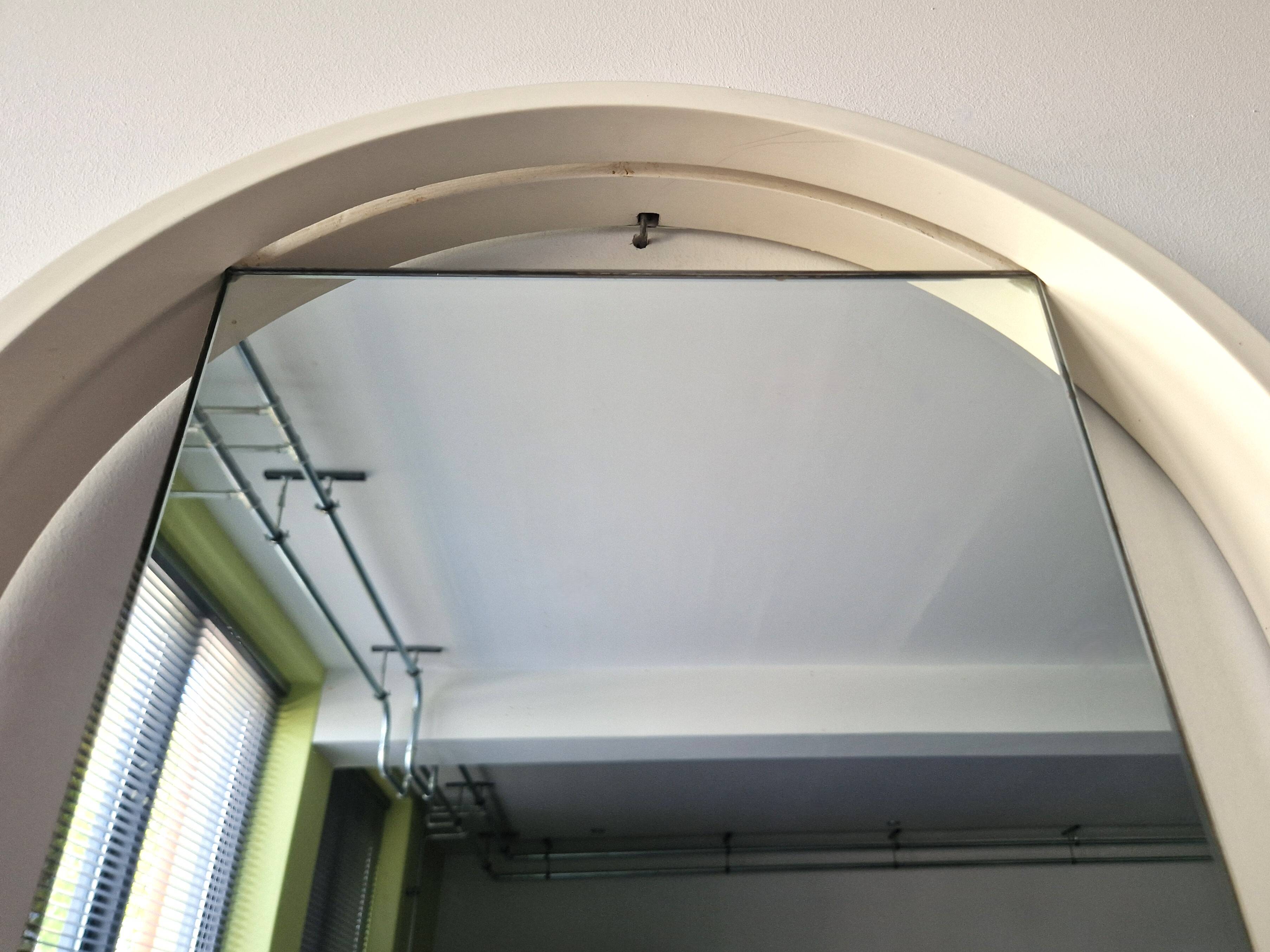 White ‘DZ84’ mirror by Benno Premsela for ‘t Spectrum, The Netherlands 1950's