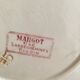 Five plates dessert and serving dish Digoin Sarreguemines model "Margot"